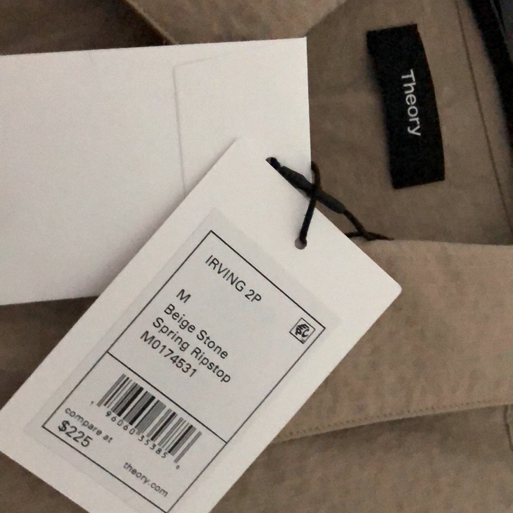 THEORY (L) Irving 2P Beige Stone Spring Ripstop - Picture 4 of 15